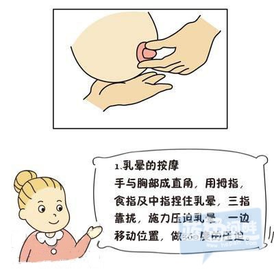 经常进行乳头按摩使乳头能够适应外部的刺激,可以预防因哺乳而